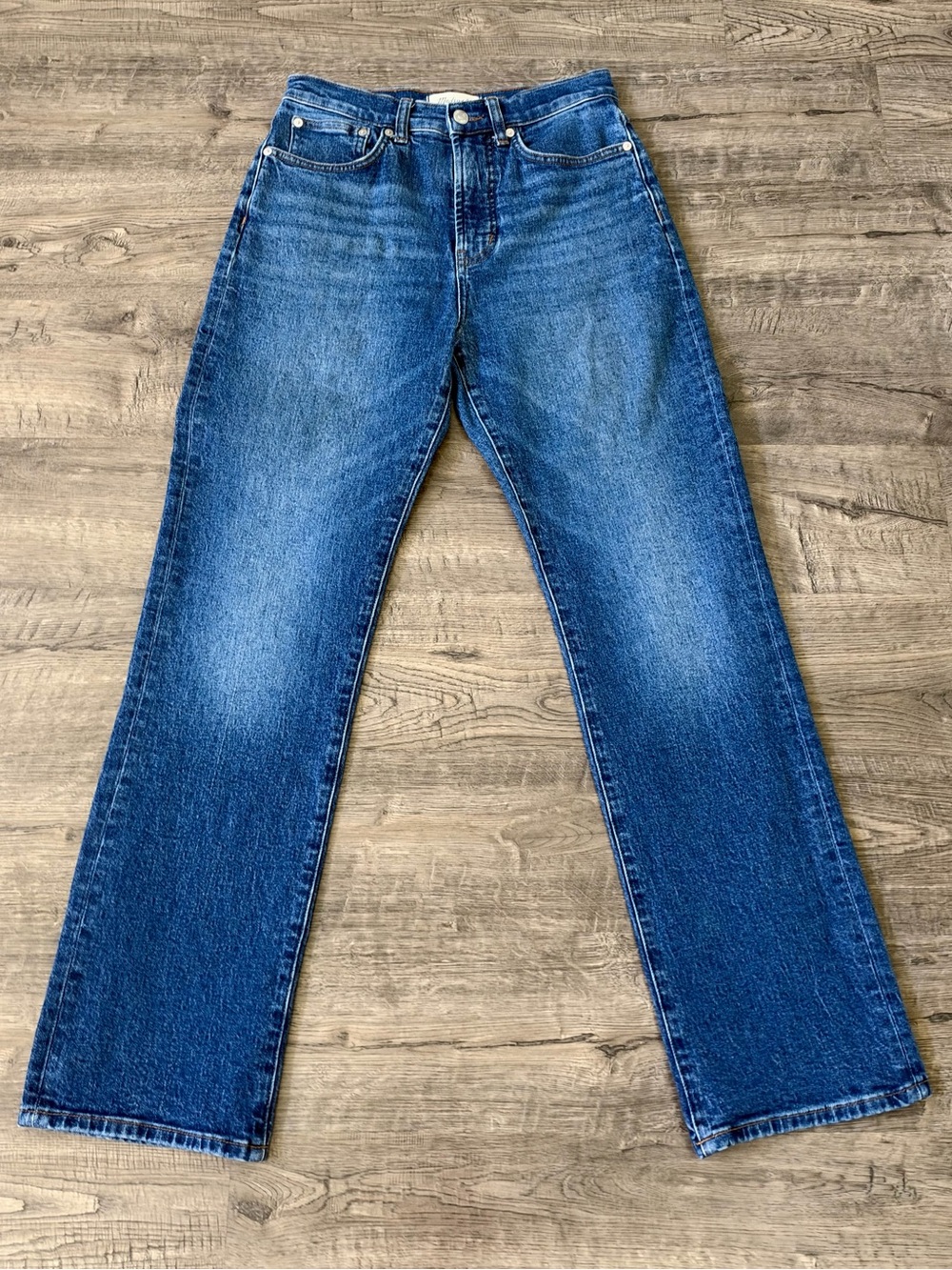 Madewell 90s Straight Jeans Womens Size 26 Blue High Rise Denim Casual Classic